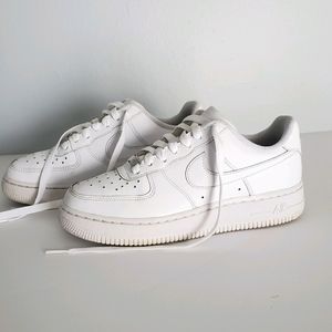 Nike Air Force 1 Boys Shoe Size 4 White